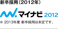 新卒採用(2012年)